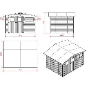 Obrazek Domek ogrodowy Como Maxi