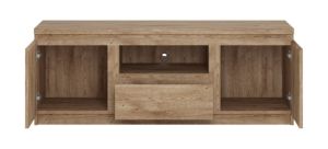 Obrazek Komoda RTV dwudrzwiowa z szufladą Fribo FRIF02 dąb ribbeck złoty