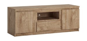 Obrazek Komoda RTV dwudrzwiowa z szufladą Fribo FRIF02 dąb ribbeck złoty