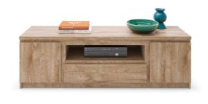 Obrazek Komoda RTV dwudrzwiowa z szufladą Fribo FRIF01 dąb ribbeck złoty