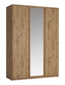 Obrazek Szafa z lustrem trzydrzwiowa Fribo FRIS03 dąb ribbeck złoty