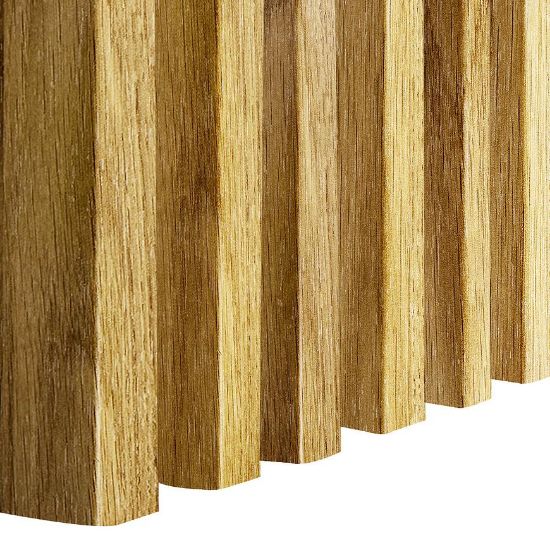 Obrazek Lamele ścienne 3D dąb naturalny 30x38x2750mm