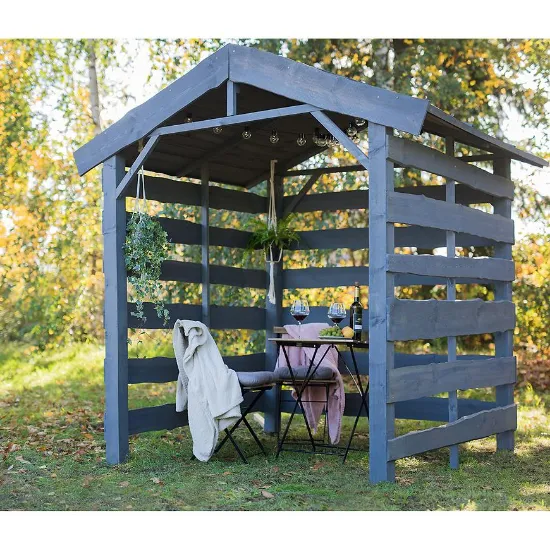 Obrazek Drewutnia Nevada 180x180x220 cm szara