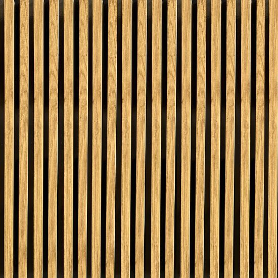 Obrazek Lamele ścienne 3D slim Dąb Naturalny 19x29x2750mm