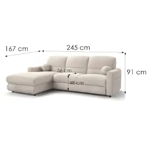 Obrazek Narożnik Fiord L Flow 3 beżowy