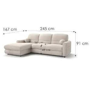 Obrazek Narożnik Fiord L Rebel 25 beżowy