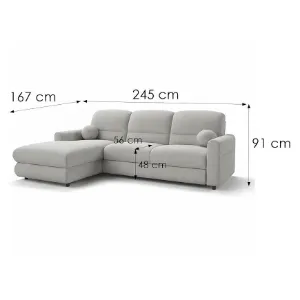 Obrazek Narożnik Fiord L Rebel 5 beżowo-szary