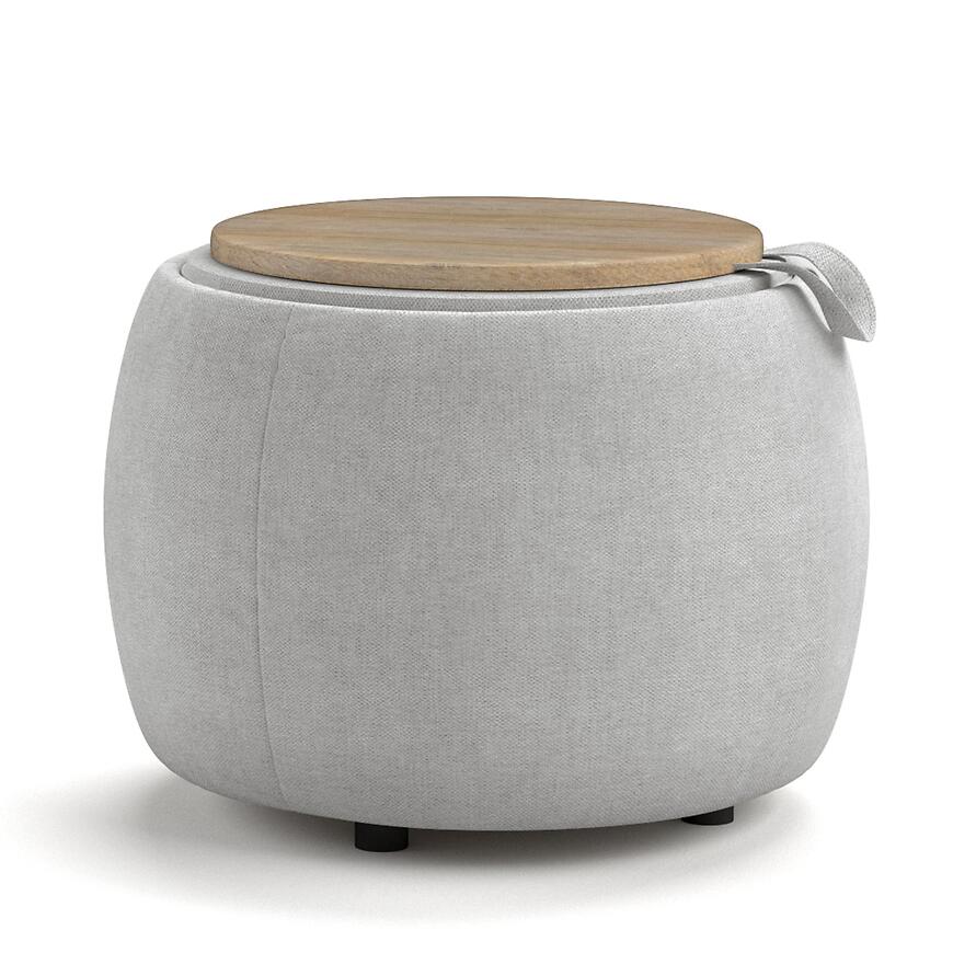 Pufa Fiord Rebel 5 beżowo-szary