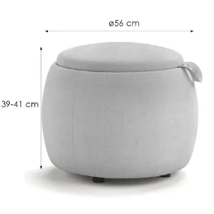 Obrazek Pufa Fiord Rebel 5 beżowo-szary