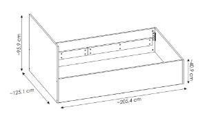 Obrazek Łóżko Pozzi 120x200 cm POZZ02
