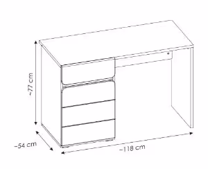 Obrazek Biurko Flexi 1D1S FLXB01