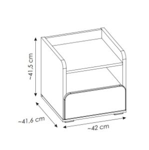 Obrazek Szafka nocna z szufladą Flexi 1S FLXK03