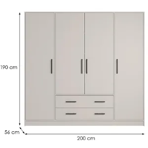 Obrazek Szafa Smart Sr1 4d Cashmere