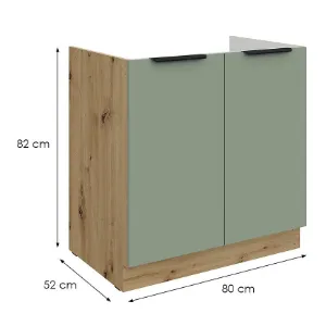 Obrazek Szafka Kuchenna Aria-Sa/Ar Anti Fingerprint 80zl 2f Bb