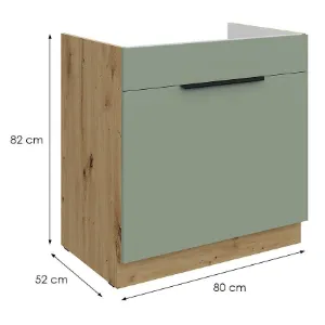 Obrazek Szafka Kuchenna Aria-Sa/Ar Anti Fingerprint 80zl 1s Bb