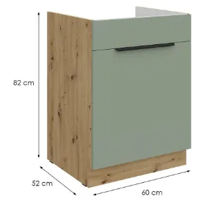 Obrazek Szafka Kuchenna Aria-Sa/Ar Anti Fingerprint 60zl 1s Bb