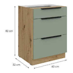 Obrazek Szafka Kuchenna Aria-Sa/Ar Anti Fingerprint 60d 3s Bb