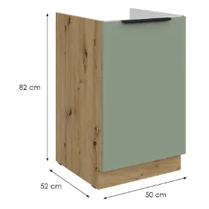 Obrazek Szafka Kuchenna Aria-Sa/Ar Anti Fingerprint 50zl 1f Bb