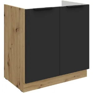 Obrazek Szafka Kuchenna Aria-Bl/Ar Anti Fingerprint 80zl 2f Bb