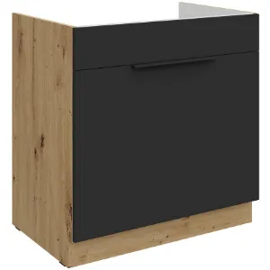 Obrazek Szafka Kuchenna Aria-Bl/Ar Anti Fingerprint 80zl 1s Bb