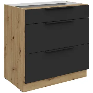 Obrazek Szafka Kuchenna Aria-Bl/Ar Anti Fingerprint 80d 3s Bb