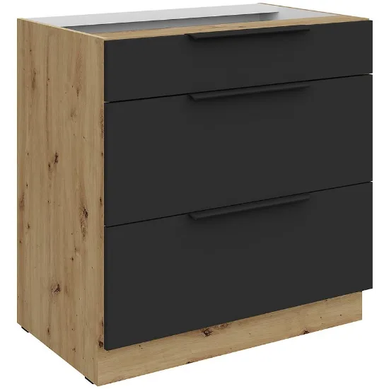 Obrazek Szafka Kuchenna Aria-Bl/Ar Anti Fingerprint 80d 3s Bb