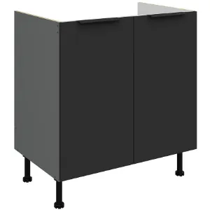 Obrazek Szafka Kuchenna Aria-Bl/Ant Anti Fingerprint 80zl 2f Bb