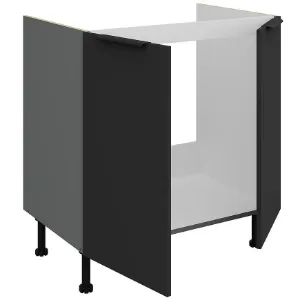 Obrazek Szafka Kuchenna Aria-Bl/Ant Anti Fingerprint 80zl 2f Bb