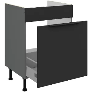 Obrazek Szafka Kuchenna Aria-Bl/Ant Anti Fingerprint 60zl 1s Bb