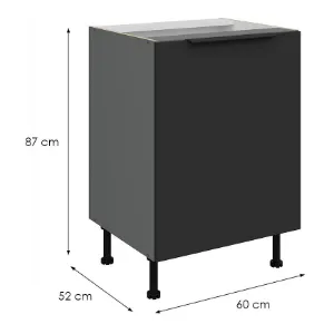 Obrazek Szafka Kuchenna Aria-Bl/Ant Anti Fingerprint 60d 1f Bb