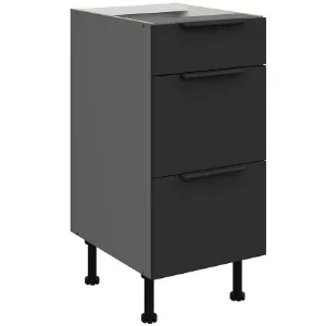 Obrazek Szafka Kuchenna Aria-Bl/Ant Anti Fingerprint 40d 3s Bb