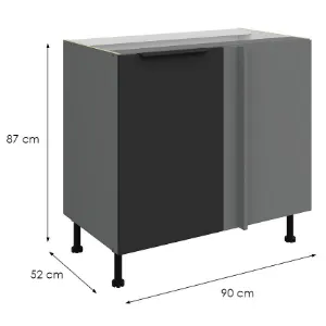 Obrazek Szafka Kuchenna Aria-Bl/Ant Anti Fingerprint 105 Nd 1f Bb
