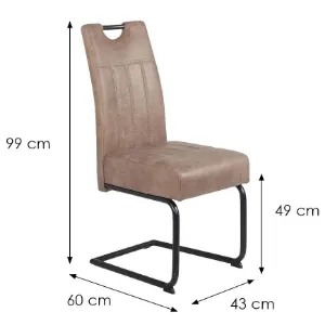 Obrazek Krzesło Betty brązowe