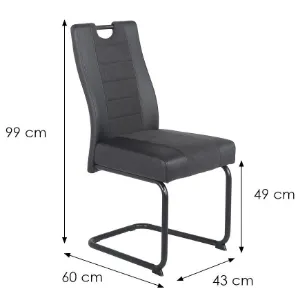 Obrazek Krzesło Daniela czarne
