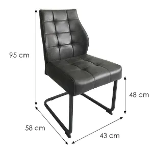 Obrazek Krzesło Mirjam czarne
