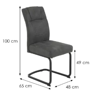 Obrazek Krzesło Chantal szare