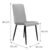 Obrazek Krzesło Sally szare
