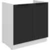 Obrazek Szafka Kuchenna Aria-Bl/Wh Anti Fingerprint 80zl 2f Bb