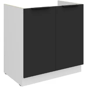 Obrazek Szafka Kuchenna Aria-Bl/Wh Anti Fingerprint 80zl 2f Bb