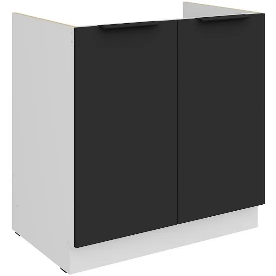 Obrazek Szafka Kuchenna Aria-Bl/Wh Anti Fingerprint 80zl 2f Bb