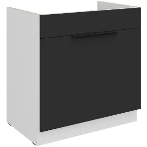 Obrazek Szafka Kuchenna Aria-Bl/Wh Anti Fingerprint 80zl 1s Bb