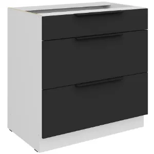 Obrazek Szafka Kuchenna Aria-Bl/Wh Anti Fingerprint 80d 3s Bb