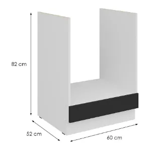 Obrazek Szafka Kuchenna Aria-Bl/Wh Anti Fingerprint 60dg Bb