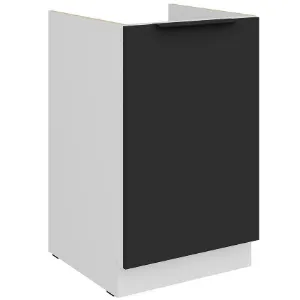 Obrazek Szafka Kuchenna Aria-Bl/Wh Anti Fingerprint 50zl 1f Bb