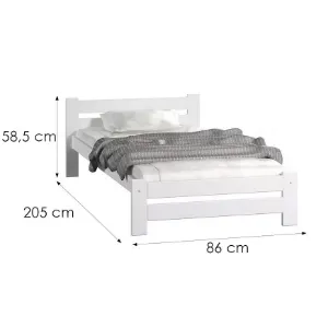 Obrazek Łóżko Agata 80 Białe