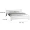 Obrazek Łóżko Agata 180 Białe