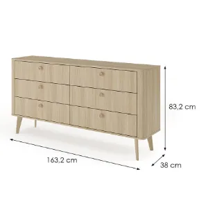 Obrazek Komoda C 163 6s Viki Dąb Barista