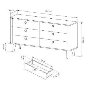 Obrazek Komoda C 163 6s Viki Dąb Barista