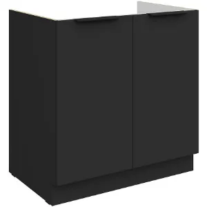 Obrazek Szafka Kuchenna Aria-Bl/Bl Anti Fingerprint 80zl 2f Bb