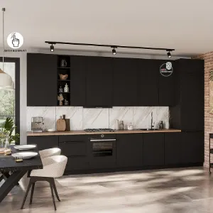 Obrazek Szafka Kuchenna Aria-Bl/Bl Anti Fingerprint 80zl 2f Bb